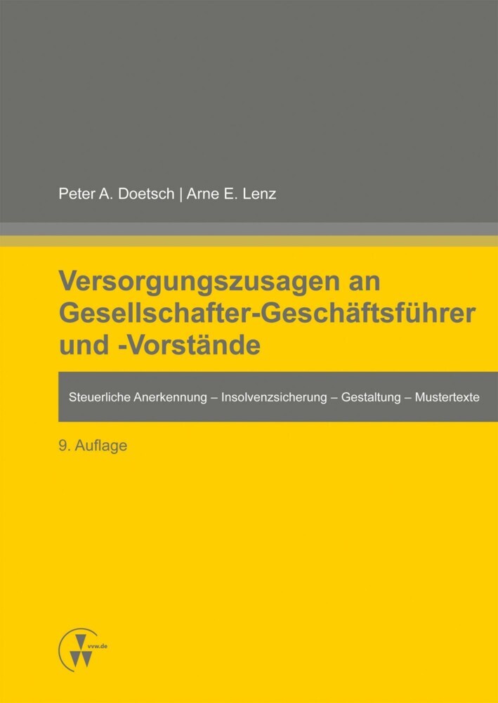Versorgungszusagen an Gesellschafter-Geschäftsführer und -Vorstände main product photo