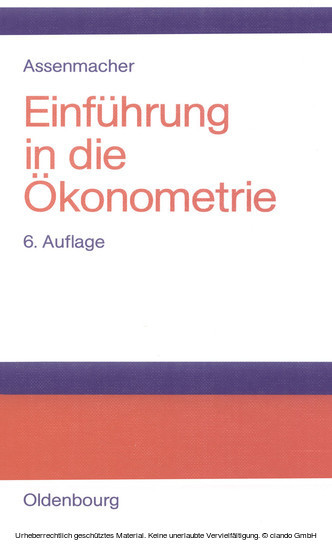 Einführung in die Ökonometrie main product photo