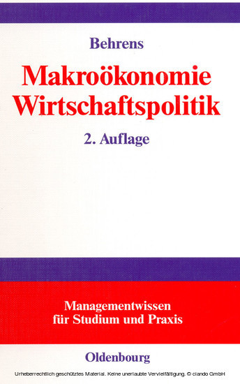 Makroökonomie - Wirtschaftspolitik main product photo