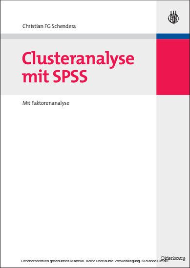 Clusteranalyse mit SPSS main product photo