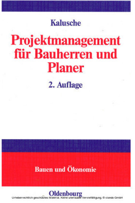 Projektmanagement für Bauherren und Planer