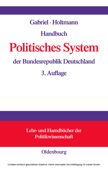 Handbuch Politisches System der Bundesrepublik Deutschland main product photo