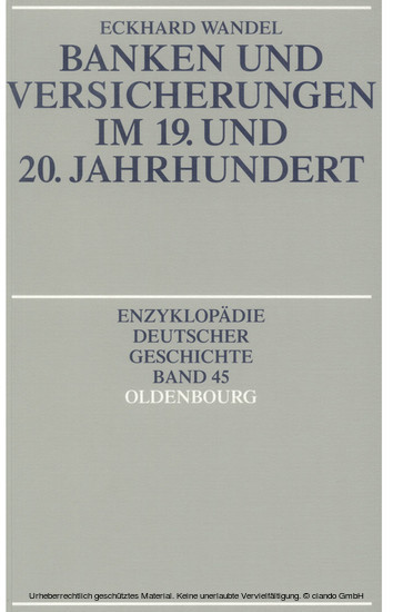 Banken und Versicherungen im 19. und 20. Jahrhundert main product photo