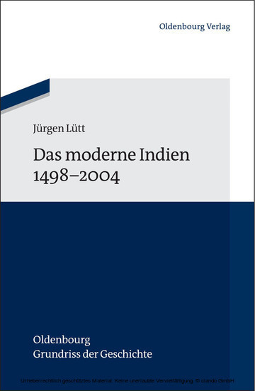 Das moderne Indien 1498 bis 2004 main product photo
