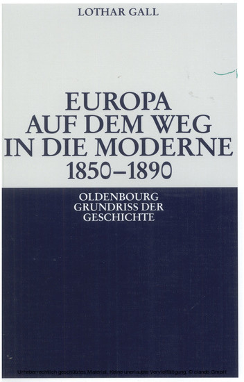 Europa auf dem Weg in die Moderne 1850-1890 main product photo