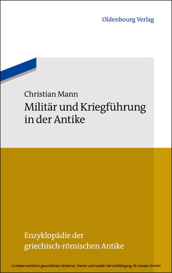 Militär und Kriegführung in der Antike main product photo