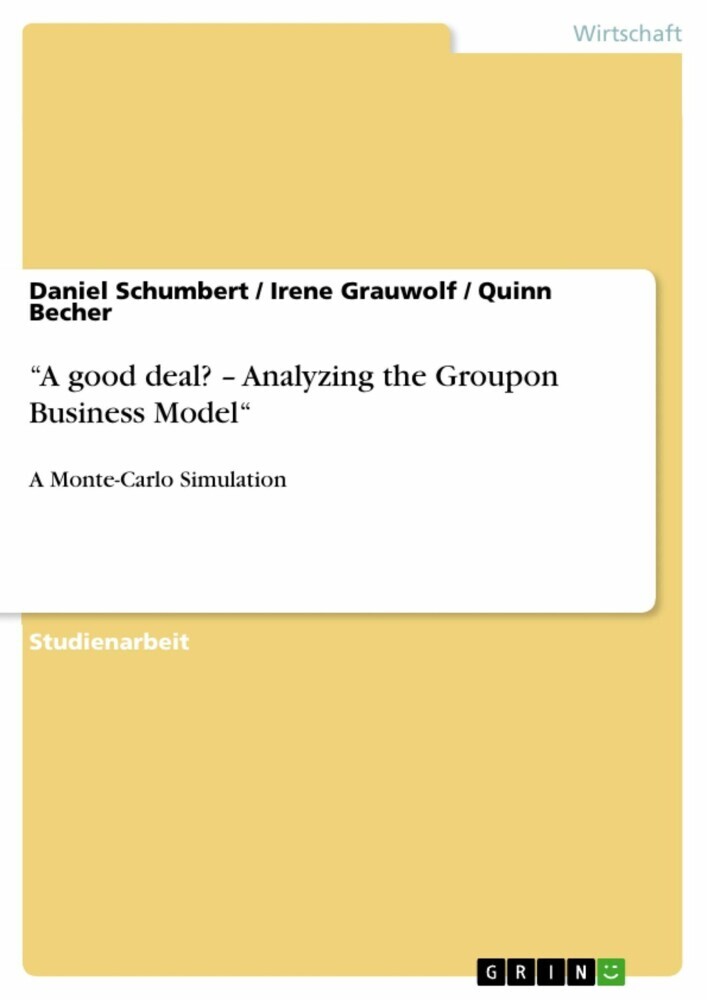 'A good deal? - Analyzing the Groupon Business Model' main product photo