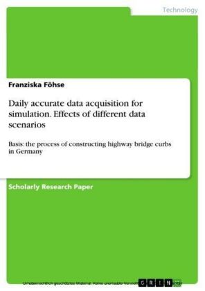 Daily accurate data acquisition for simulation. Effects of different data scenarios