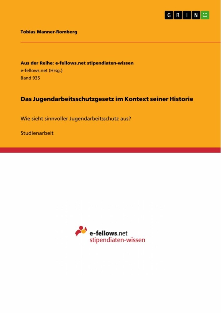 Das Jugendarbeitsschutzgesetz im Kontext seiner Historie main product photo