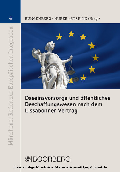 Daseinsvorsorge und öffentliches Beschaffungswesen nach dem Lissabonner Vertrag main product photo