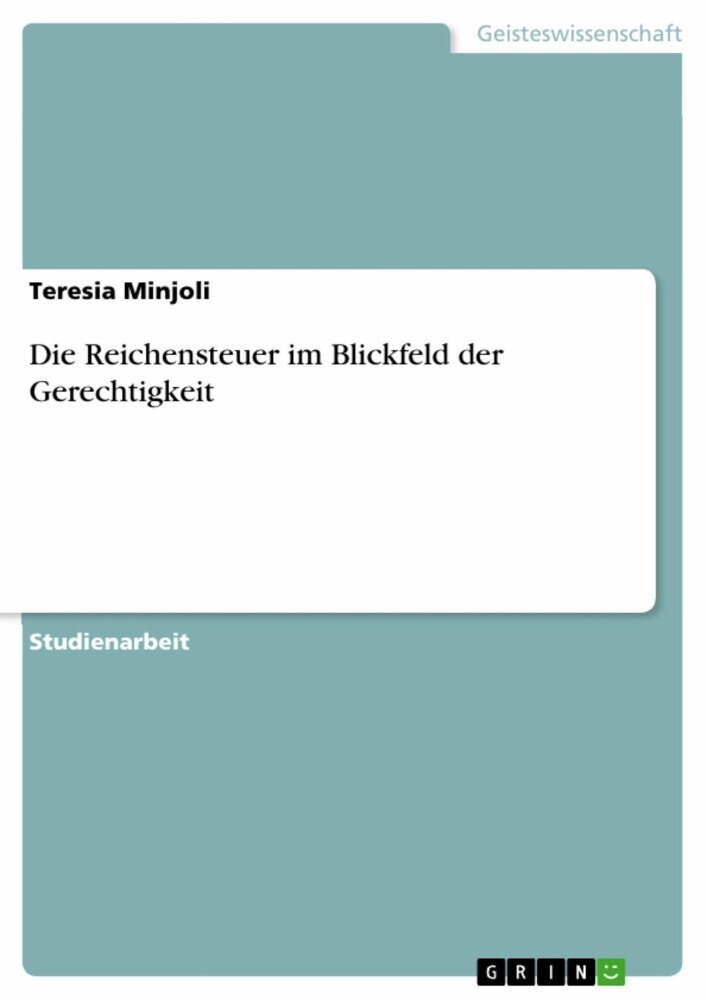 Die Reichensteuer im Blickfeld der Gerechtigkeit main product photo