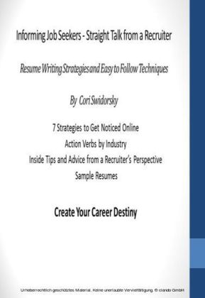Informing Job Seekers - Straight Talk from a Recruiter