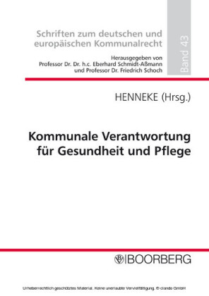 Kommunale Verantwortung für Gesundheit und Pflege