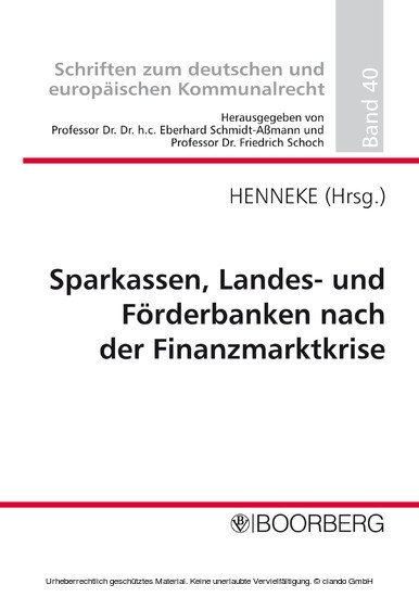 Sparkassen, Landes- und Förderbanken nach der Finanzmarktkrise main product photo