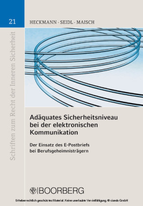 Adäquates Sicherheitsniveau bei der elektronischen Kommunikation