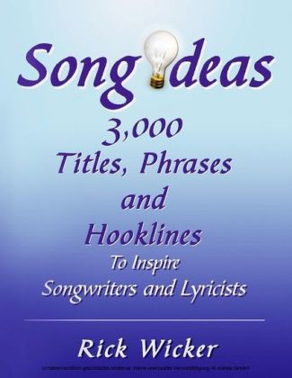 Song Ideas 3,000 Titles, Phrases and Hooklines main product photo