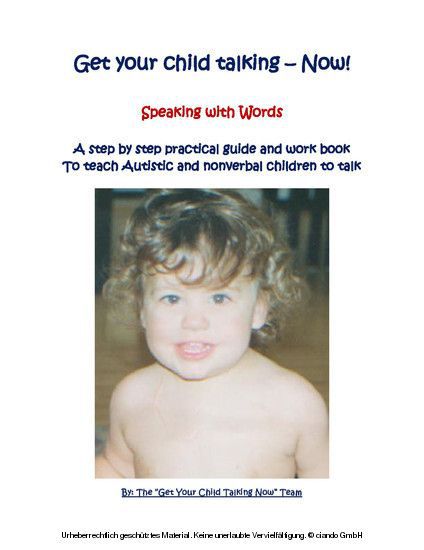 Get Your Child Talking - Now ! Speaking with Words main product photo