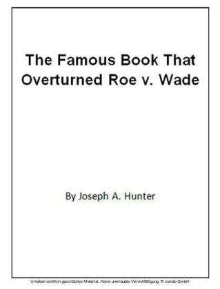 The Famous Book That Overturned Roe v. Wade