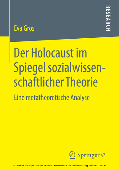 Der Holocaust im Spiegel sozialwissenschaftlicher Theorie main product photo