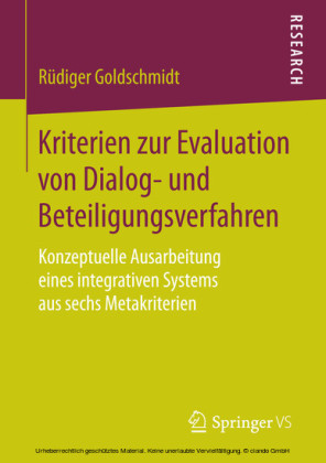 Kriterien zur Evaluation von Dialog- und Beteiligungsverfahren