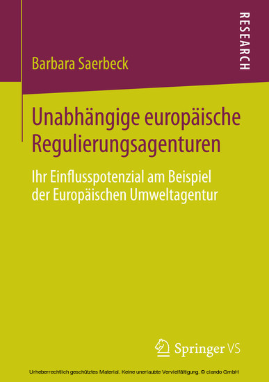 Unabhängige europäische Regulierungsagenturen main product photo