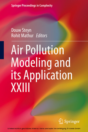 Air Pollution Modeling and its Application XXIII main product photo