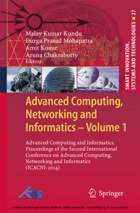 Advanced Computing, Networking and Informatics- Volume 1