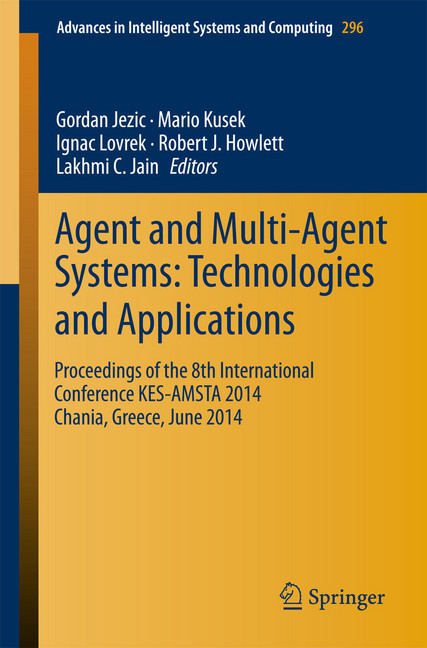 Agent and Multi-Agent Systems: Technologies and Applications main product photo