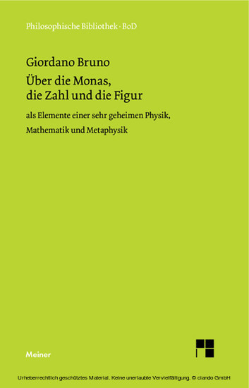 Über die Monas, die Zahl und die Figur main product photo