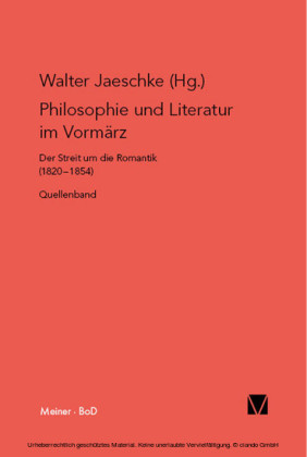 Philosophie und Literatur im Vormärz