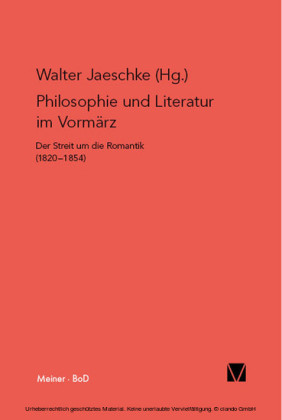 Philosophie und Literatur im Vormärz