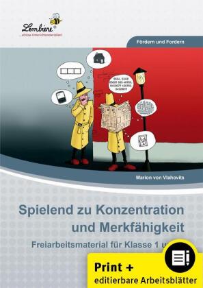 Spielend zu Konzentration und Merkfähigkeit, m. 1 CD-ROM