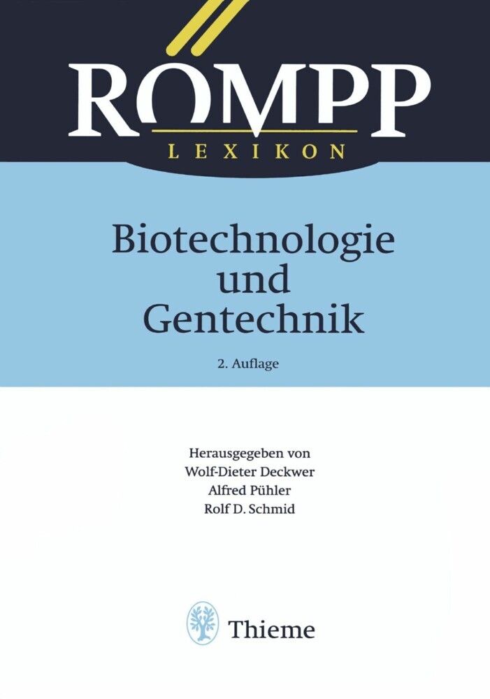 RÖMPP Lexikon Biotechnologie und Gentechnik, 2. Auflage, 1999 main product photo