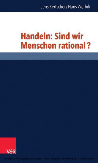 Handeln: Sind wir Menschen rational? main product photo