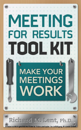 Meeting for Results Tool Kit