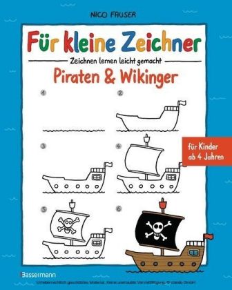 Für kleine Zeichner - Piraten & Wikinger