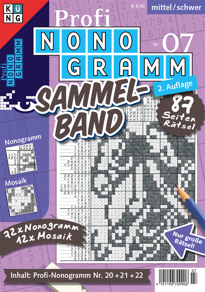 Profi-Nonogramm 3er-Band Nr. 7. Nr.7 main product photo