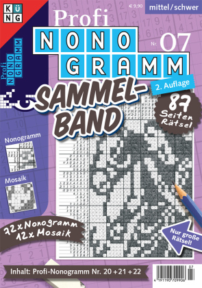 Profi-Nonogramm 3er-Band Nr. 7. Nr.7