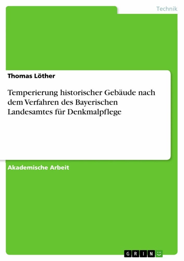 Temperierung historischer Gebäude nach dem Verfahren des Bayerischen Landesamtes für Denkmalpflege main product photo