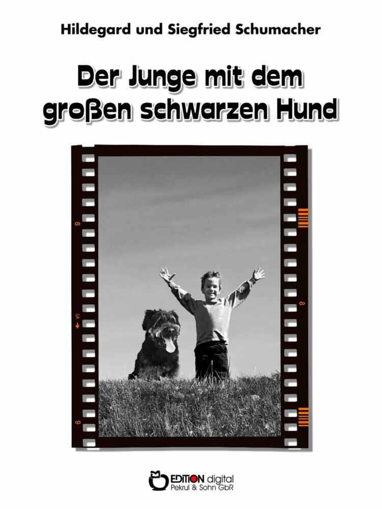 Der Junge mit dem großen schwarzen Hund main product photo