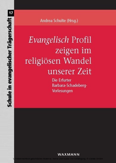Evangelisch Profil zeigen im religiösen Wandel unserer Zeit main product photo