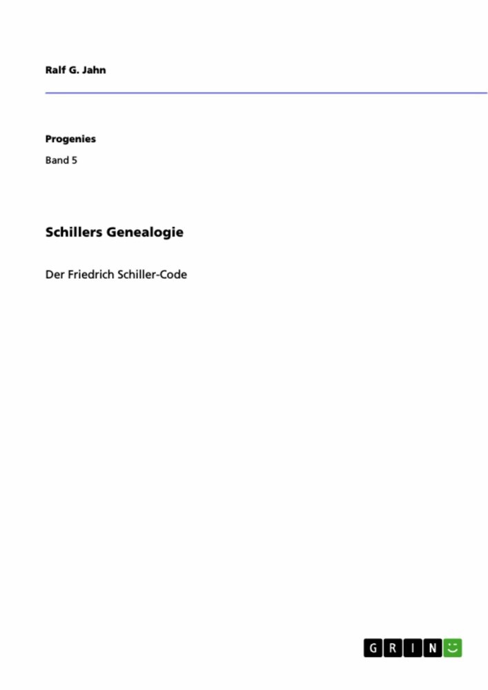 Schillers Genealogie main product photo