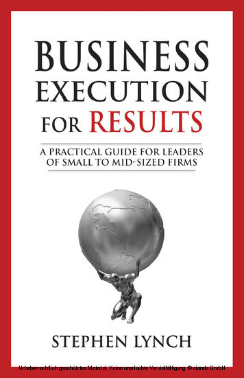 Business Execution for RESULTS main product photo