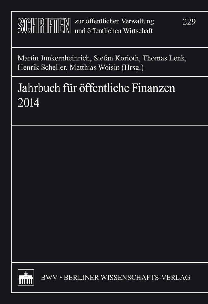 Jahrbuch für öffentliche Finanzen 2014 main product photo