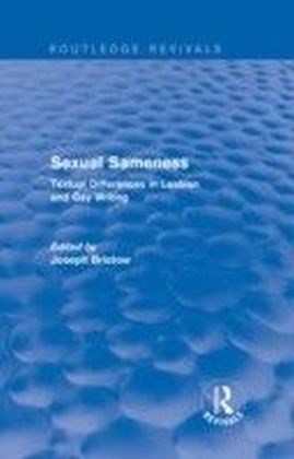 Sexual Sameness (Routledge Revivals) main product photo