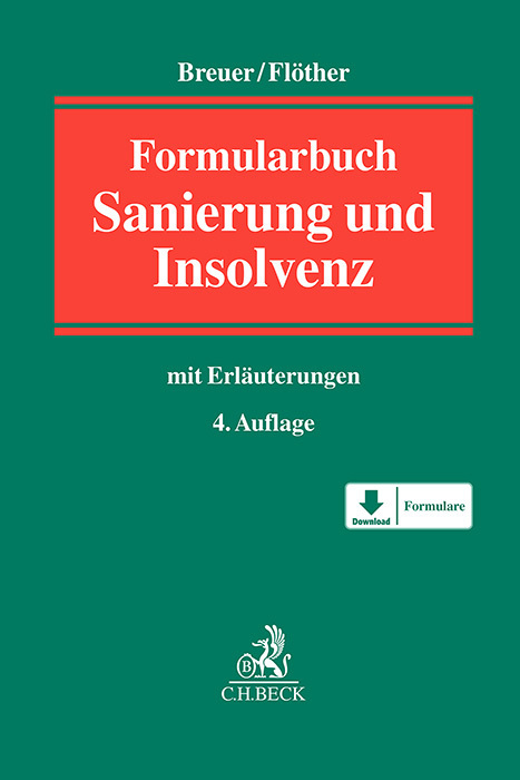 Formularbuch Sanierung und Insolvenz main product photo