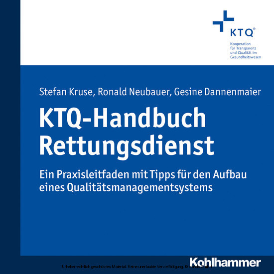 KTQ-Handbuch Rettungsdienst main product photo