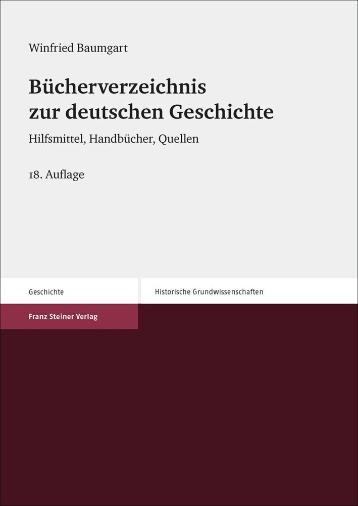 Bücherverzeichnis zur deutschen Geschichte main product photo