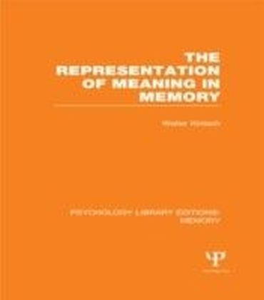 Representation of Meaning in Memory (PLE: Memory) main product photo