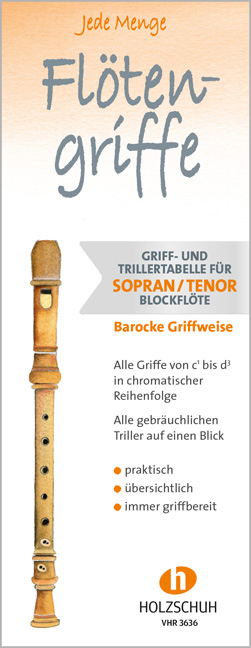 Jede Menge Flötengriffe - Sopran/Tenor (Barocke Griffweise) main product photo